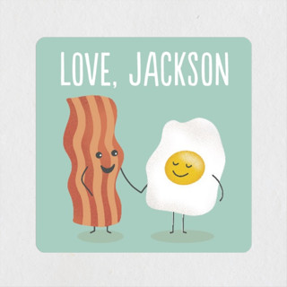 Egg-cellent friend Children's Birthday Party Stickers