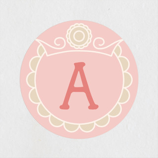 Princess Carriage Children's Birthday Party Stickers