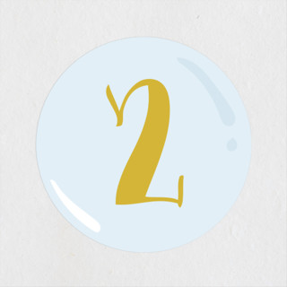 Bubbly Children's Birthday Party Stickers