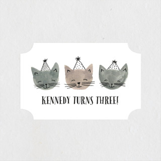 Three Little Kittens Children's Birthday Party Stickers