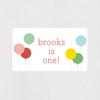 Balloon Bunch Children's Birthday Party Stickers
