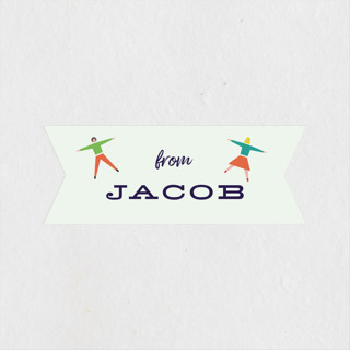 Bounce into a birthday Children's Birthday Party Stickers
