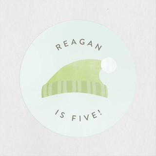 Frosty Children's Birthday Party Stickers