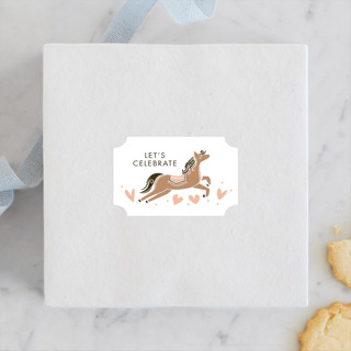 Carousel Children's Birthday Party Stickers