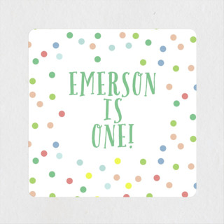 Cupcake Topper Children's Birthday Party Stickers