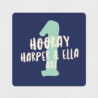 Buttercream & Bunting Children's Birthday Party Stickers