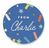 Little Confetti Children's Birthday Party Stickers