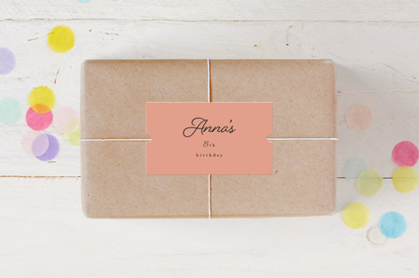 Garden Party Joy Children's Birthday Party Stickers