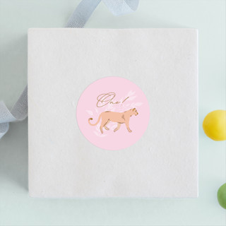 One Safari Children's Birthday Party Stickers