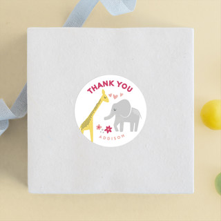 Jungle Fun Children's Birthday Party Stickers