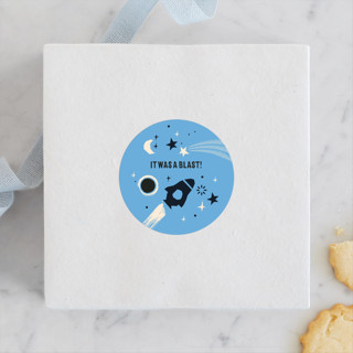 Cosmic Adventure Children's Birthday Party Stickers