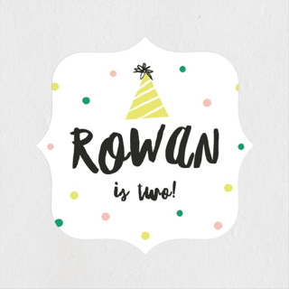 Party Sloth Children's Birthday Party Stickers