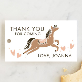 Carousel Children's Birthday Party Favor Tags