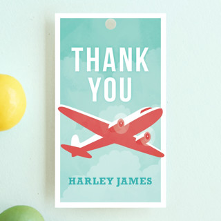 ready, set, jet! Children's Birthday Party Favor Tags