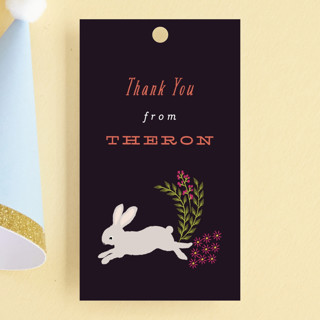 Autumn Celebration Children's Birthday Party Favor Tags