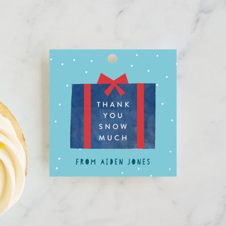 snow much fun Children's Birthday Party Favor Tags