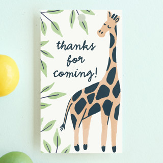 Wild Giraffe Children's Birthday Party Favor Tags