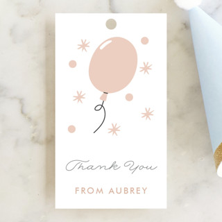 Glitter & Glam Children's Birthday Party Favor Tags