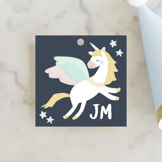 Magical Pegasus Children's Birthday Party Favor Tags