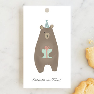 bears birthday party Children's Birthday Party Favor Tags