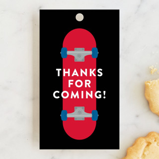 Skateboard Children's Birthday Party Favor Tags
