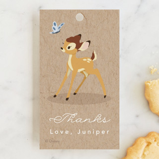 Disney's Bambi Our Deerest Children's Birthday Party Favor Tags