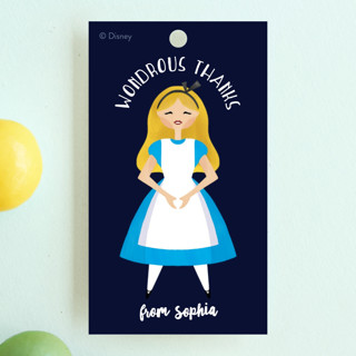 Disney's Alice In Wonderland Garden Children's Birthday Party Favor Tags