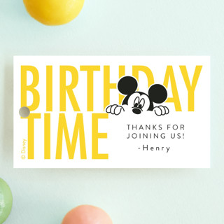 Disney's Mickey Mouse Birthday Fun Children's Birthday Party Favor Tags