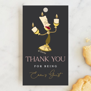 Disney's Beauty And The Beast Be Our Guest Children's Birthday Party Favor Tags