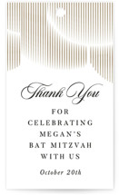 Fringe Cascade Children's Birthday Party Favor Tags