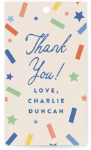 Little Confetti Children's Birthday Party Favor Tags