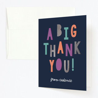 happybirthday Foil-Pressed Children's Birthday Party Thank You Cards