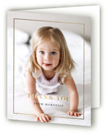 Turning One Foil-Pressed Children's Birthday Party Thank You Cards