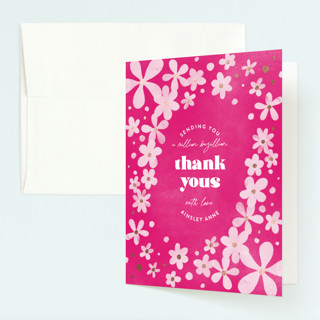 Groovy Bash Foil-Pressed Children's Birthday Party Thank You Cards