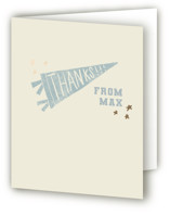 Baseball Birthday Foil-Pressed Children's Birthday Party Thank You Cards