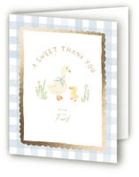 Foil-Pressed Children's Birthday Party Thank You Cards