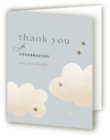 Twinkle Twinkle Foil-Pressed Children's Birthday Party Thank You Cards