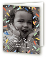 Little Confetti Foil-Pressed Children's Birthday Party Thank You Cards