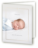 Precious Foil-Pressed Baptism and Christening Thank You Cards
