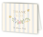 teacup Foil-Pressed Baptism and Christening Thank You Cards