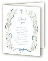 Ciel Foil-Pressed Baptism and Christening Thank You Cards