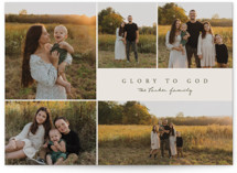 Simple Five Christmas Photo Cards
