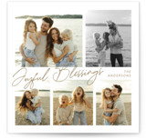 clean collage Christmas Photo Cards