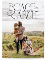 Peaceful Earth Christmas Photo Cards