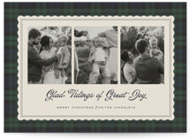 Joyous Plaid Christmas Photo Cards