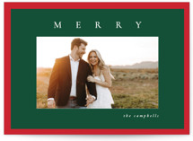 Edged Christmas Photo Cards