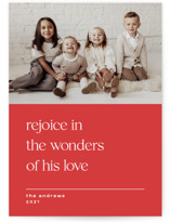 color blocked wonder Christmas Photo Cards