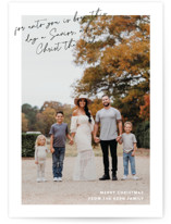 A Savior is Born Christmas Photo Cards