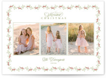 Petite holiday vine Christmas Photo Cards