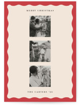Retro Border Christmas Photo Cards